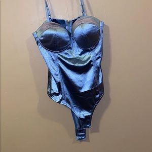 Blue Medium Bustier bodysuit